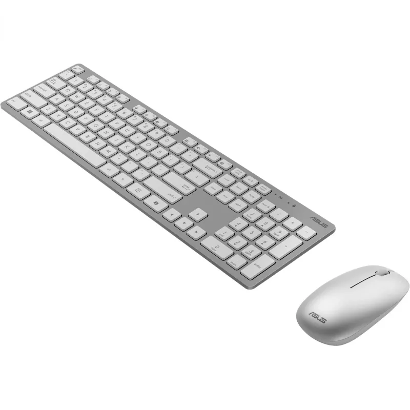 Belaidis klaviatūros ir pelės rinkinys ASUS W5000, baltas