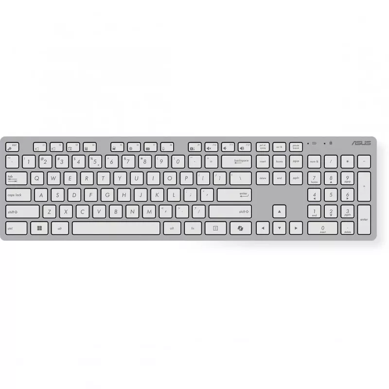 Belaidis klaviatūros ir pelės rinkinys ASUS W5000, baltas