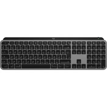 Logitech Master Series MX Keys S for Mac - Pilno dydžio klaviatūra - su apšvietimu - Belaidė - Bluetooth LE - AZERTY - Prancūziška - Erdvės pilka (920-011625)