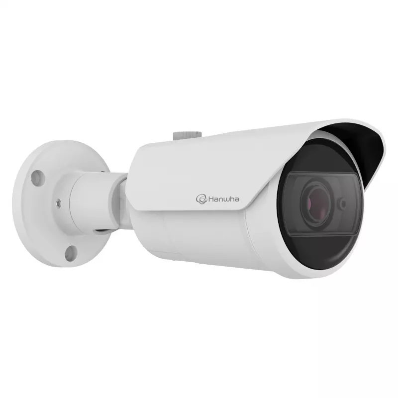 Hanwha QNO-C8083R tinklinė kulkos kamerė, 5 MP, H.265, 3.2-10 mm, AI, IR, IK10, IP66
