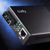 Cudy MC100SA-20 tinklo medijos keitiklis 100 Mbit/s 1310 nm vienmodis Juodas