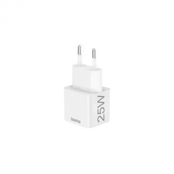 Hama 00201652 Įkroviklis 220V USB-C PD/Qualcomm 25W Baltas