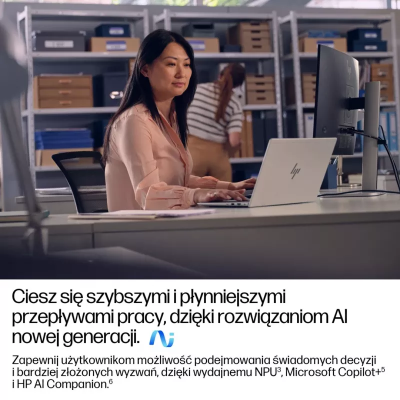 HP EliteBook 6 G1a Next Gen AI PC Copilot+ nešiojamas kompiuteris AMD Ryzen AI 5 340 35,6 cm (14) WUXGA 16 GB DDR5-SDRAM 512 GB SSD Wi-Fi 6E (802.11ax) Windows 11 Pro sidabrinis
