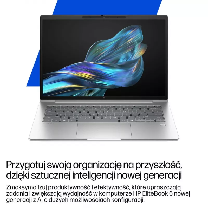 HP EliteBook 6 G1a Next Gen AI PC Copilot+ nešiojamas kompiuteris AMD Ryzen AI 5 340 35,6 cm (14) WUXGA 16 GB DDR5-SDRAM 512 GB SSD Wi-Fi 6E (802.11ax) Windows 11 Pro sidabrinis