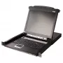 ATEN CL5708MW 43 cm pločio LCD KVM jungiklis, USB-PS/2, VGA, 8 prievadų, UK išdėstymas