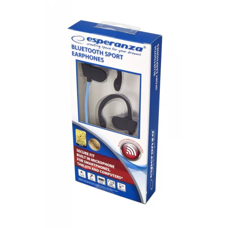 Belaidės ausinės Bluetooth juodos/mėlynos