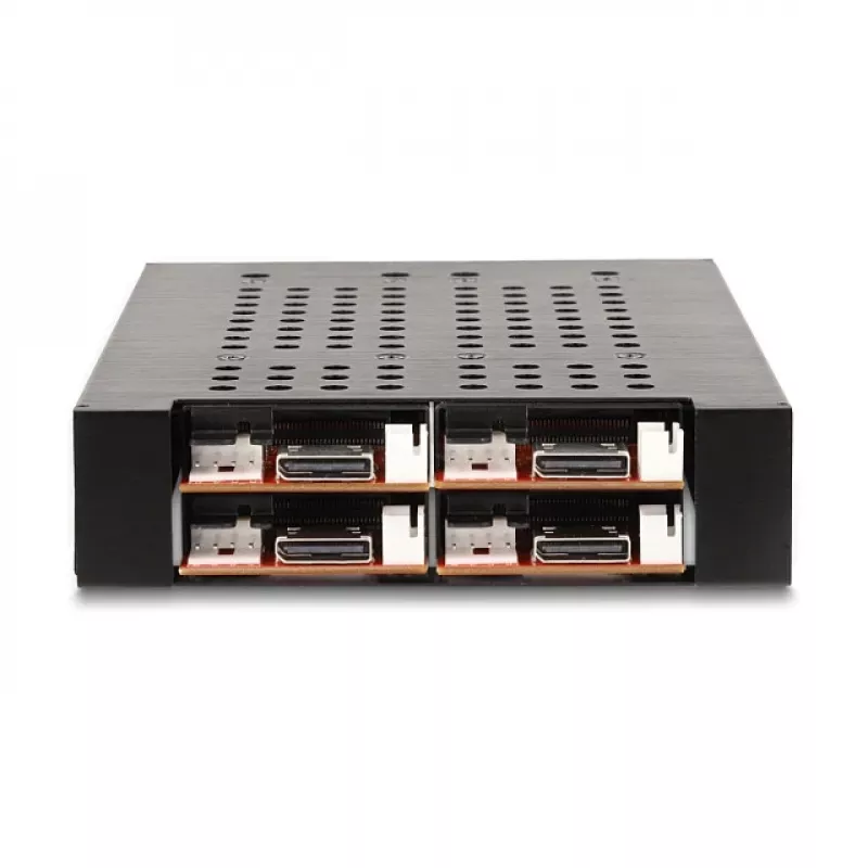 Delock 3.5 Wechselrahmen für 4x M.2 NVMe SSD mit OcuLink SFF-8612 Anschluss (47111)