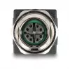 Delock adapteris M12 X-koduotas 8 kontaktų lizdas į RJ45 lizdą tiesus