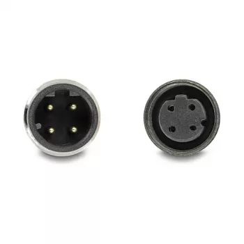 Delock M12 D-koduotas 4 kontaktų kištukas į lizdą PVC 1 m