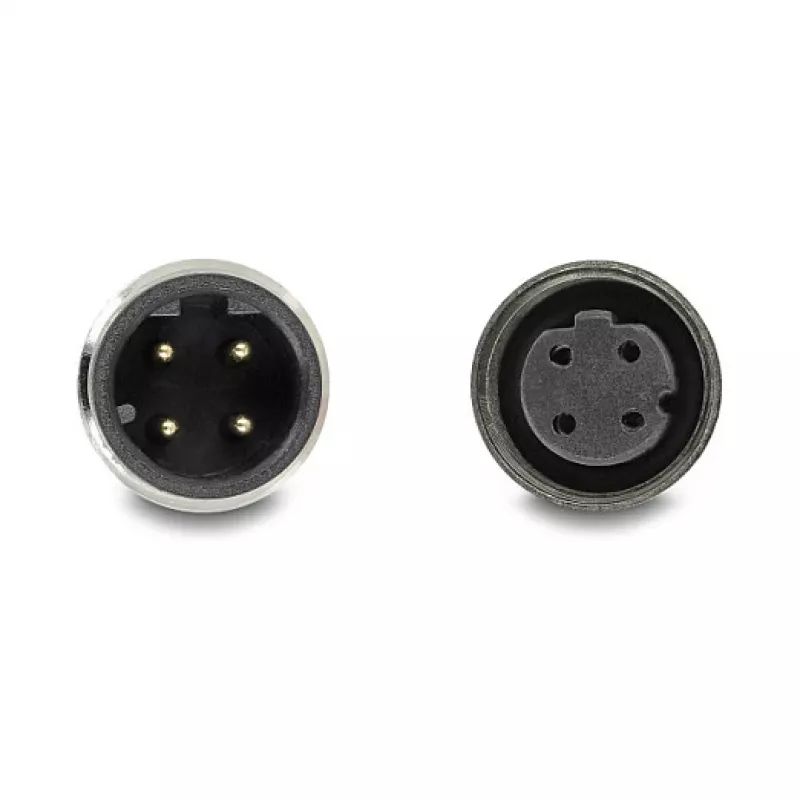 Delock M12 D-koduotas 4 kontaktų kištukas į lizdą PVC 1 m