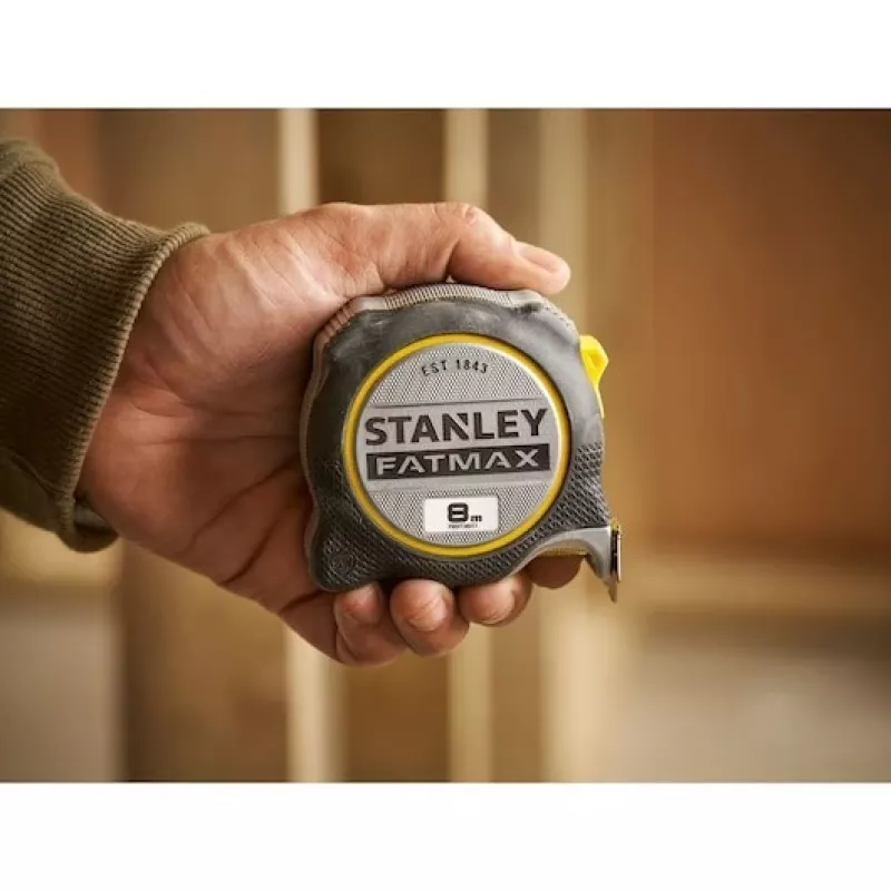 Matavimo juosta Stanley FMHT38217-0 8 m, juoda/geltona