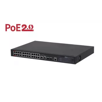 DAHUA PFS4226-24ET-360-V3 valdomas tinklo jungiklis, 24 prievadai PoE+