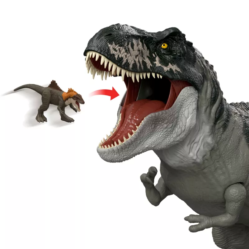 Jurassic World Rebirth Super Colossal Tyrannosaurus Rex veiksmo figūrėlė, T-Rex dinozauras iš filmo