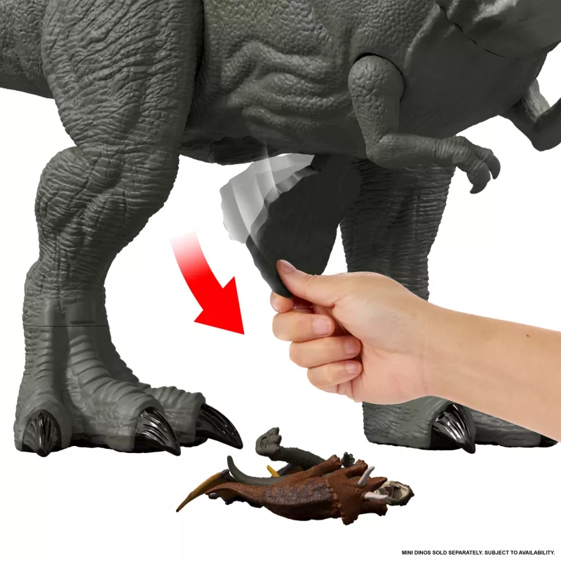 Jurassic World Rebirth Super Colossal Tyrannosaurus Rex veiksmo figūrėlė, T-Rex dinozauras iš filmo
