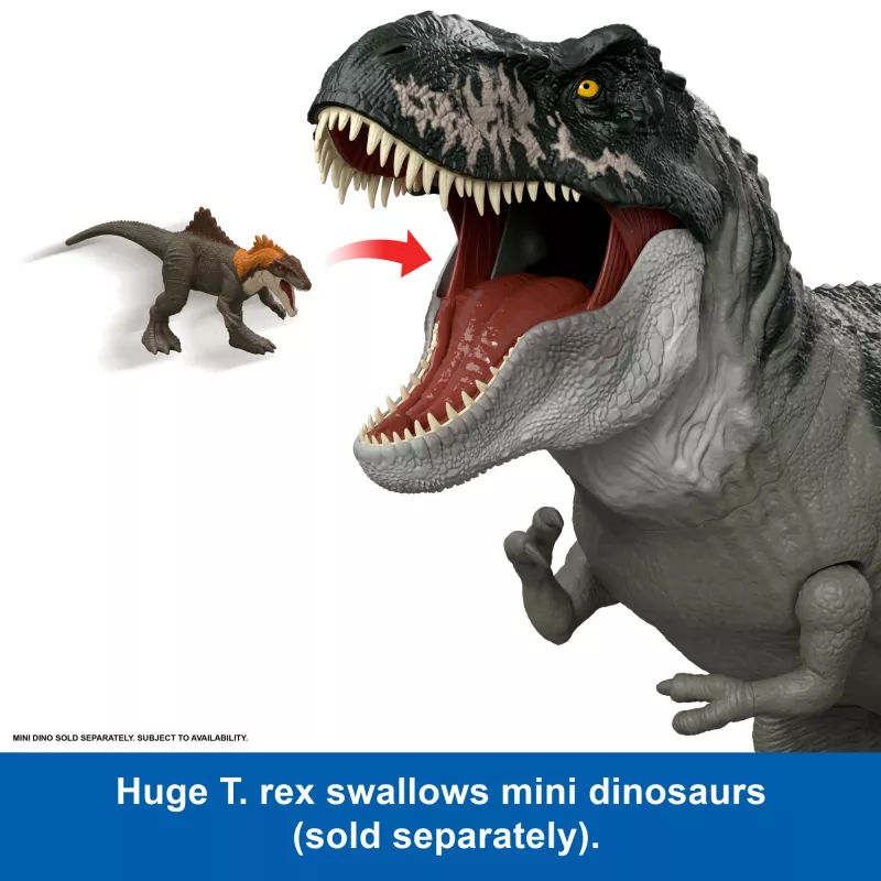 Jurassic World Rebirth Super Colossal Tyrannosaurus Rex veiksmo figūrėlė, T-Rex dinozauras iš filmo