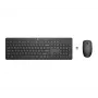 HP 230 belaidis pelės ir klaviatūros rinkinys, pilno dydžio, RF belaidis, membraninė, juoda, pelė įtraukta