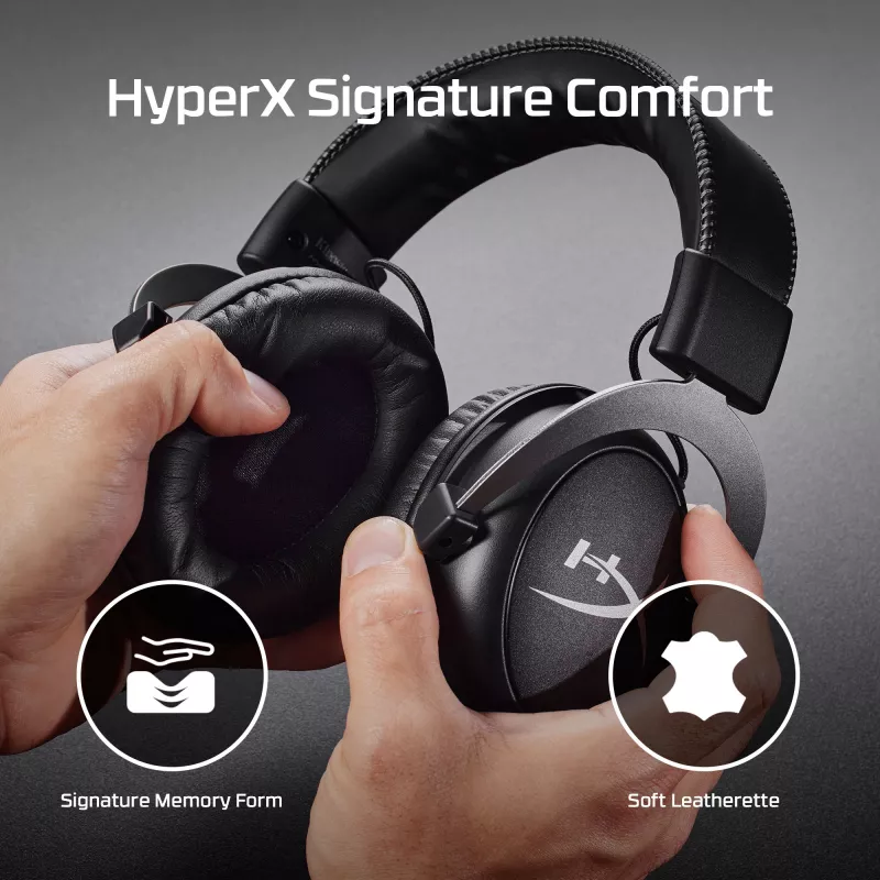 Žaidimų ausinės HyperX Cloud II (Juoda-Raudona)