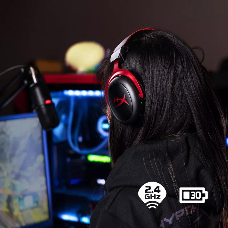 Žaidimų ausinės HyperX Cloud II (Juoda-Raudona)