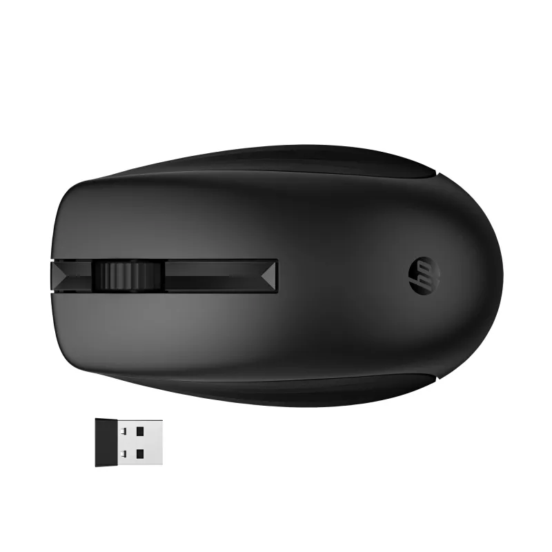 HP 650 belaidis klaviatūros ir pelės rinkinys, pilno dydžio (100%), belaidis, RF, membraninis, juodas, su pele