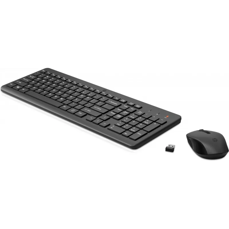HP 330 belaidis pelės ir klaviatūros rinkinys, pilno dydžio (100%), belaidis, RF, juodas, pelė įtraukta