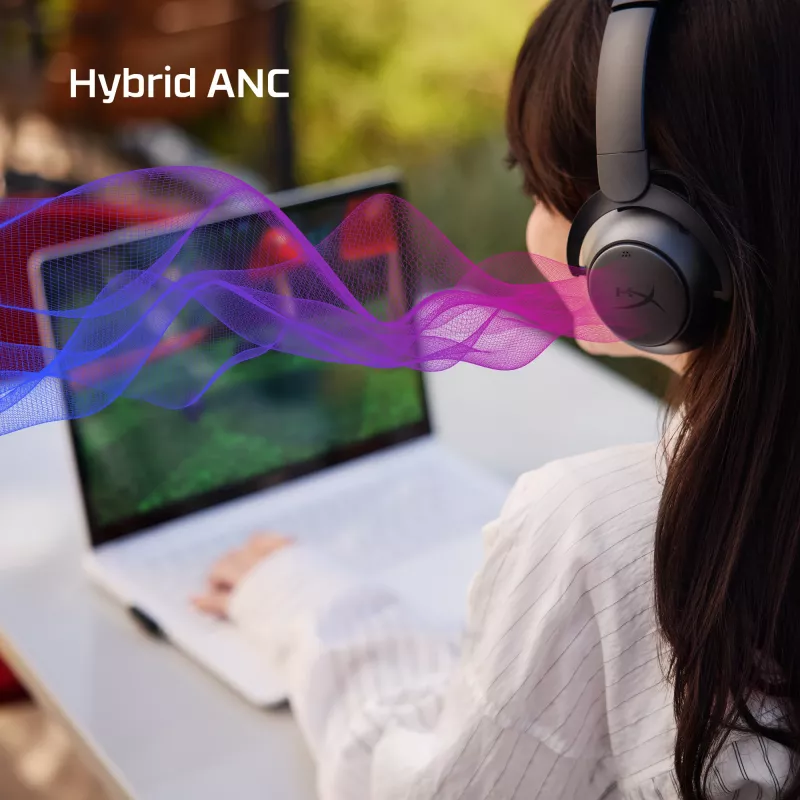 HyperX Cloud MIX 2 – žaidimų ausinės (juodos), laidinės ir belaidės, 20–20000 Hz, 270 g