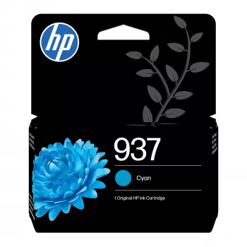 Originalus HP 937 Cyan kasetė, standartinė talpa, 800 puslapių
