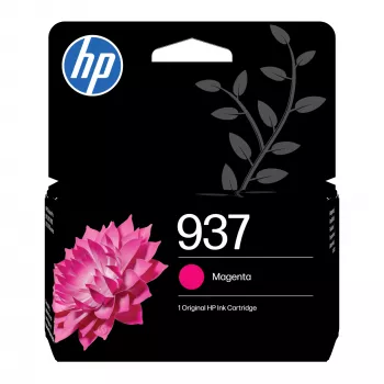 HP 937 Original rašalo kasetė, purpurinė, standartinė išeiga, 800 puslapių