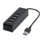 Hypertec 021306 USB 3.2 Gen 1 (3.1 Gen 1) Type-A 4 prievadų USB šakotuvas, juodas
