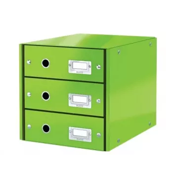 Leitz Click & Store WOW stalčiaus spintelė (3 stalčiai), kartonas, 286 mm, 282 mm, 358 mm, 2.21 kg