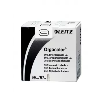 Etiketė lipni Leitz Orgacolor apvalinta stačiakampė balta
