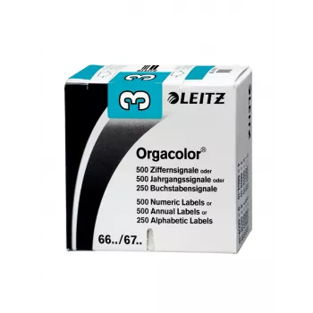 Leitz Orgacolor lipni etiketė Suapvalintas stačiakampis Mėlyna