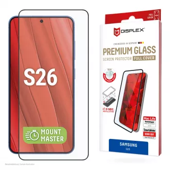 Displex Premium Screen Protector (Full Cover, 10H) Samsung S26, pilnas dangtelis