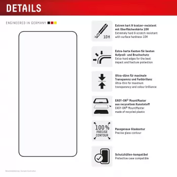 Displex Premium Screen Protector (Full Cover, 10H) Samsung S26, pilnas dangtelis