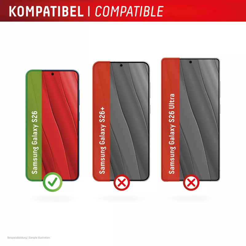 Displex Premium Screen Protector (Full Cover, 10H) Samsung S26, pilnas dangtelis