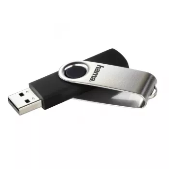 Hama 00181059 USB atmintukas 8 GB USB Type-A 2.0 juodas, sidabrinis