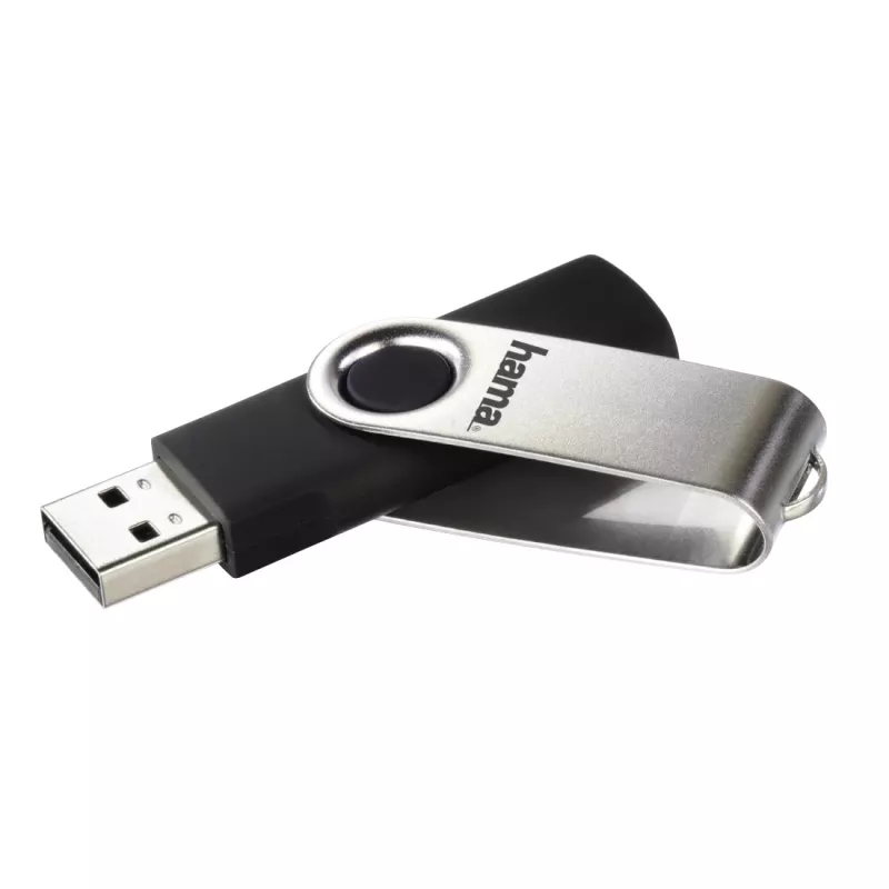 Hama 00181059 USB atmintukas 8 GB USB Type-A 2.0 juodas, sidabrinis
