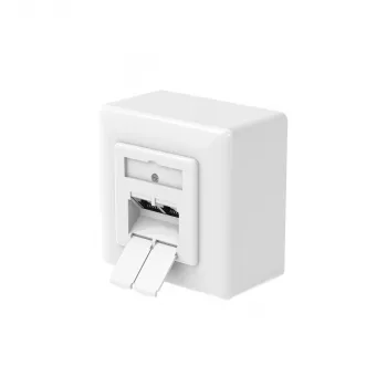 Hama 00300029 lizdas 2 x RJ-45 baltas