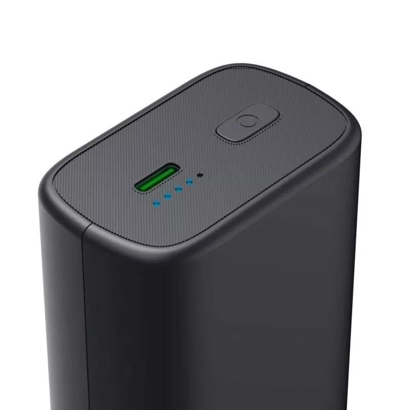 Powerbank Hama Watch 10000 mAh Juoda, Pilka
