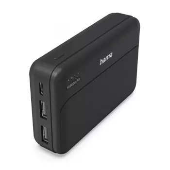 Hama Pocket 10 nešiojamas akumuliatorius 10000 mAh juodas