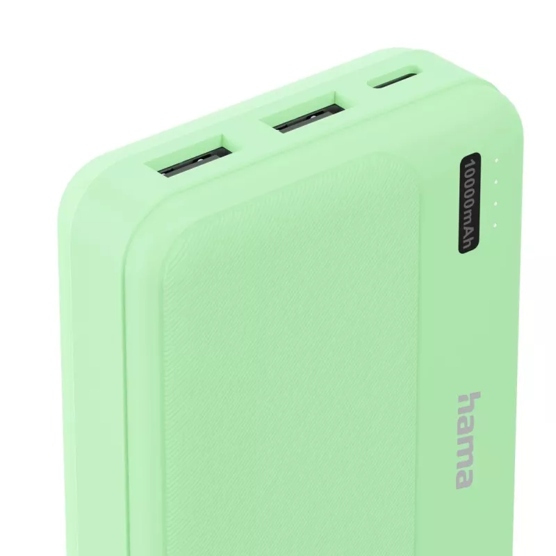 Nešiojama baterija Hama Pocket 10 LiPo 10000 mAh Žalia