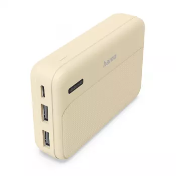 Hama Pocket 10 Litio polimerų 10000 mAh Smėlio spalvos išorinė baterija