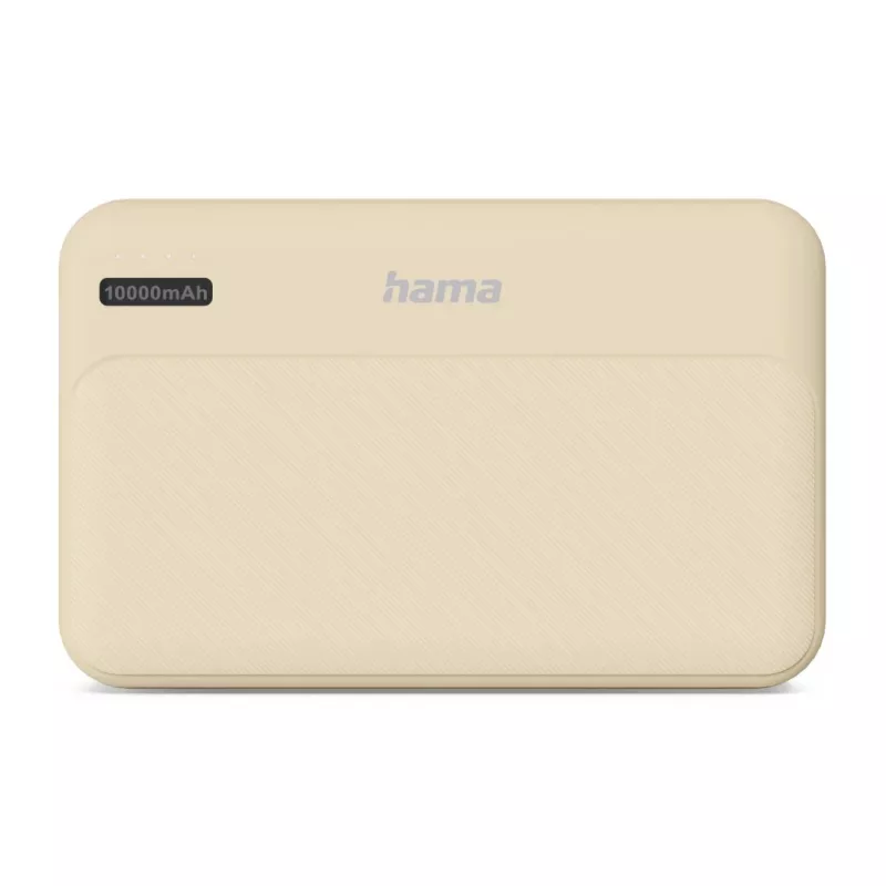 Hama Pocket 10 Litio polimerų 10000 mAh Smėlio spalvos išorinė baterija