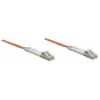 EFB Elektronik O0310.5 Duplex šviesolaidinis komutacinis kabelis, LC–LC, OM2 50/125 µm, LSZH, 5 m, oranžinis
