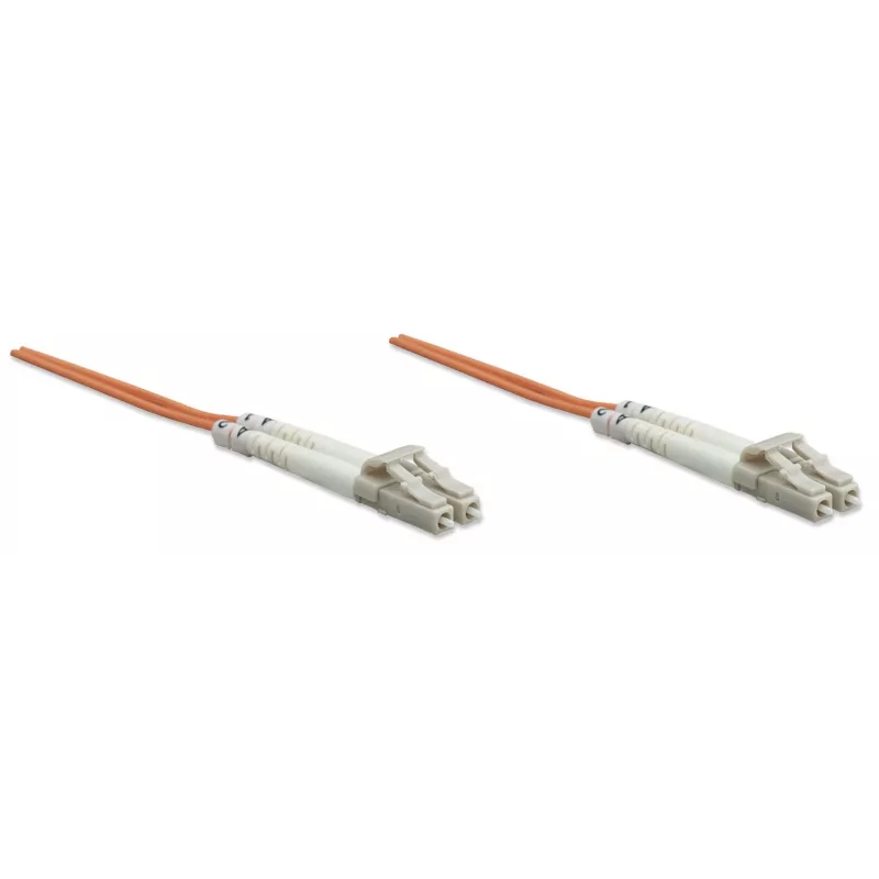 EFB Elektronik O0310.5 Duplex šviesolaidinis komutacinis kabelis, LC–LC, OM2 50/125 µm, LSZH, 5 m, oranžinis