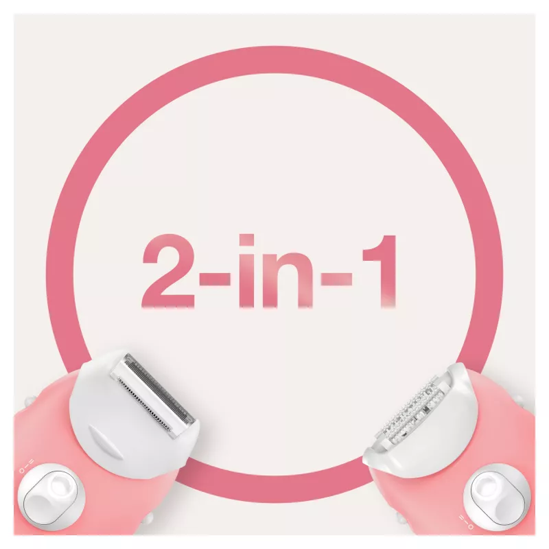 Braun Silk-epil 3-277 epiliatorius, baltas/rožinis