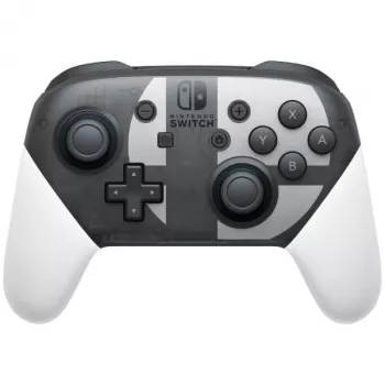 Nintendo Switch Pro Controller Super Smash Bros. Ultimate Edition juoda, pilka, balta belaidis valdiklis su Bluetooth, analoginis / skaitmeninis, Nintendo Switch