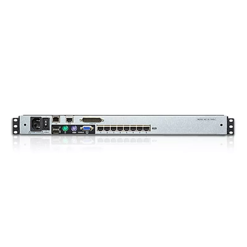 ATEN KL1508AiN 8 prievadų dvigubo bėgio LCD KVM per IP stovo konsolė