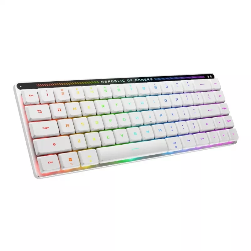 ASUS ROG Falchion RX Low Profile klaviatūra žaidimams USB + RF belaidė + Bluetooth balta