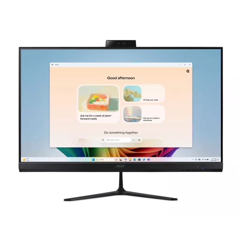 Acer Aspire C27B AI AR7432 NL Copilot+ PC AMD Ryzen™ AI 5 350 68,6 cm (27 colių) 1920 x 1080 pikselių Viskas viename kompiuteris 32 GB DDR4-SDRAM 1 TB SSD Windows 11 Home Wi-Fi 6E (802.11ax) Juoda