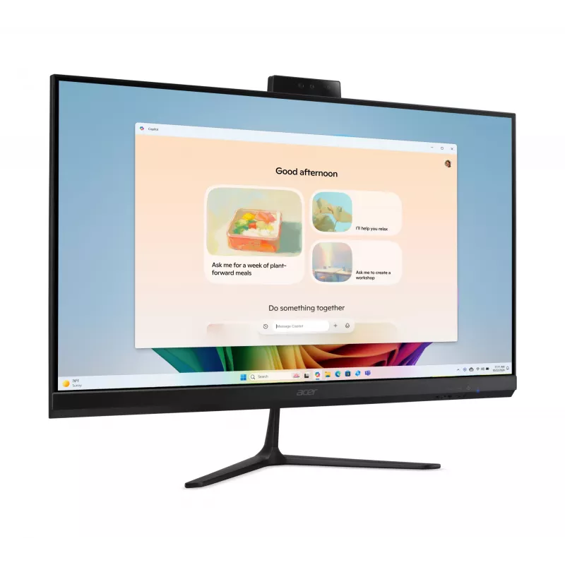 Acer Aspire C27B AI AR7432 NL Copilot+ PC AMD Ryzen™ AI 5 350 68,6 cm (27 colių) 1920 x 1080 pikselių Viskas viename kompiuteris 32 GB DDR4-SDRAM 1 TB SSD Windows 11 Home Wi-Fi 6E (802.11ax) Juoda